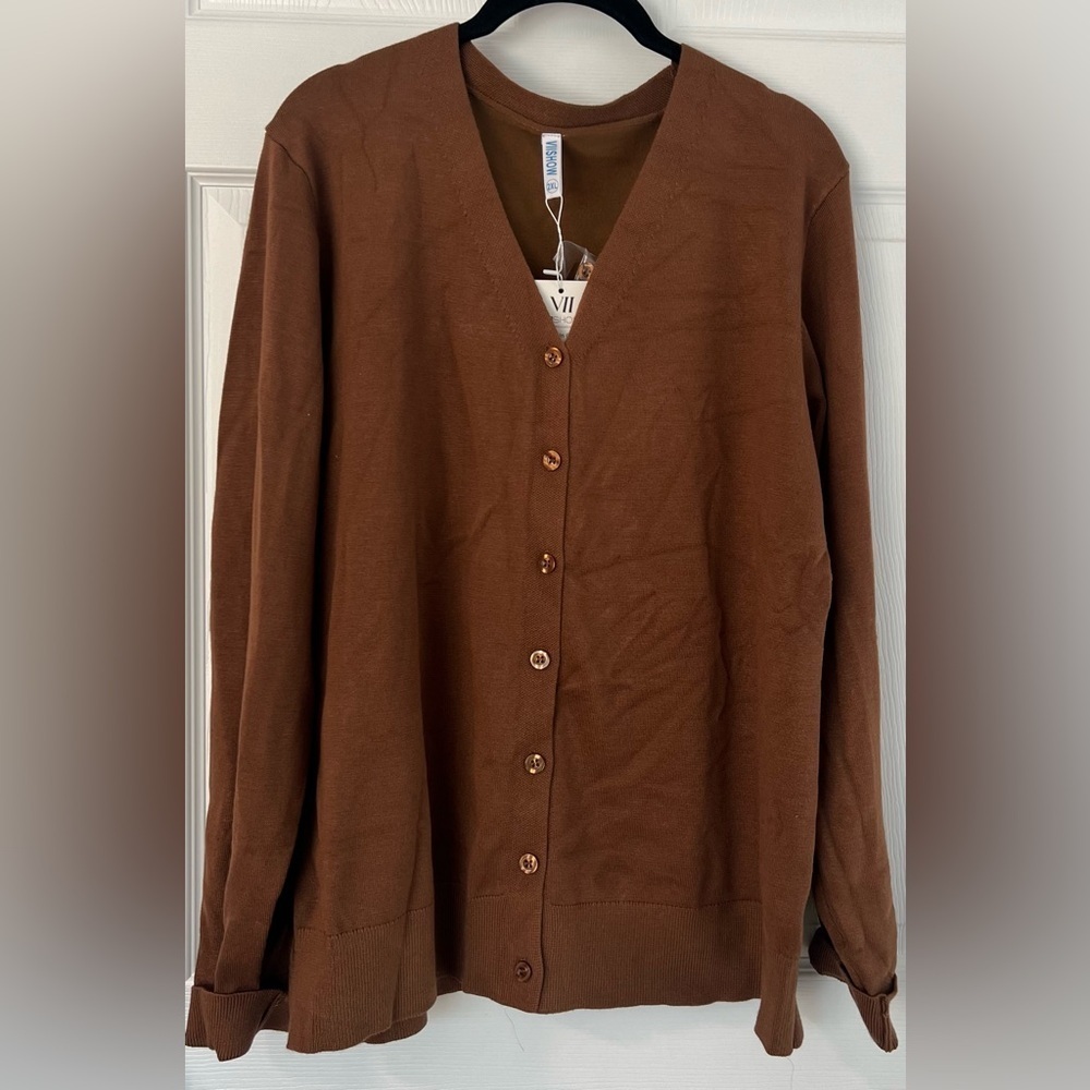New With Tags VIISHOW V Neck Button Down Cardigan Sweater